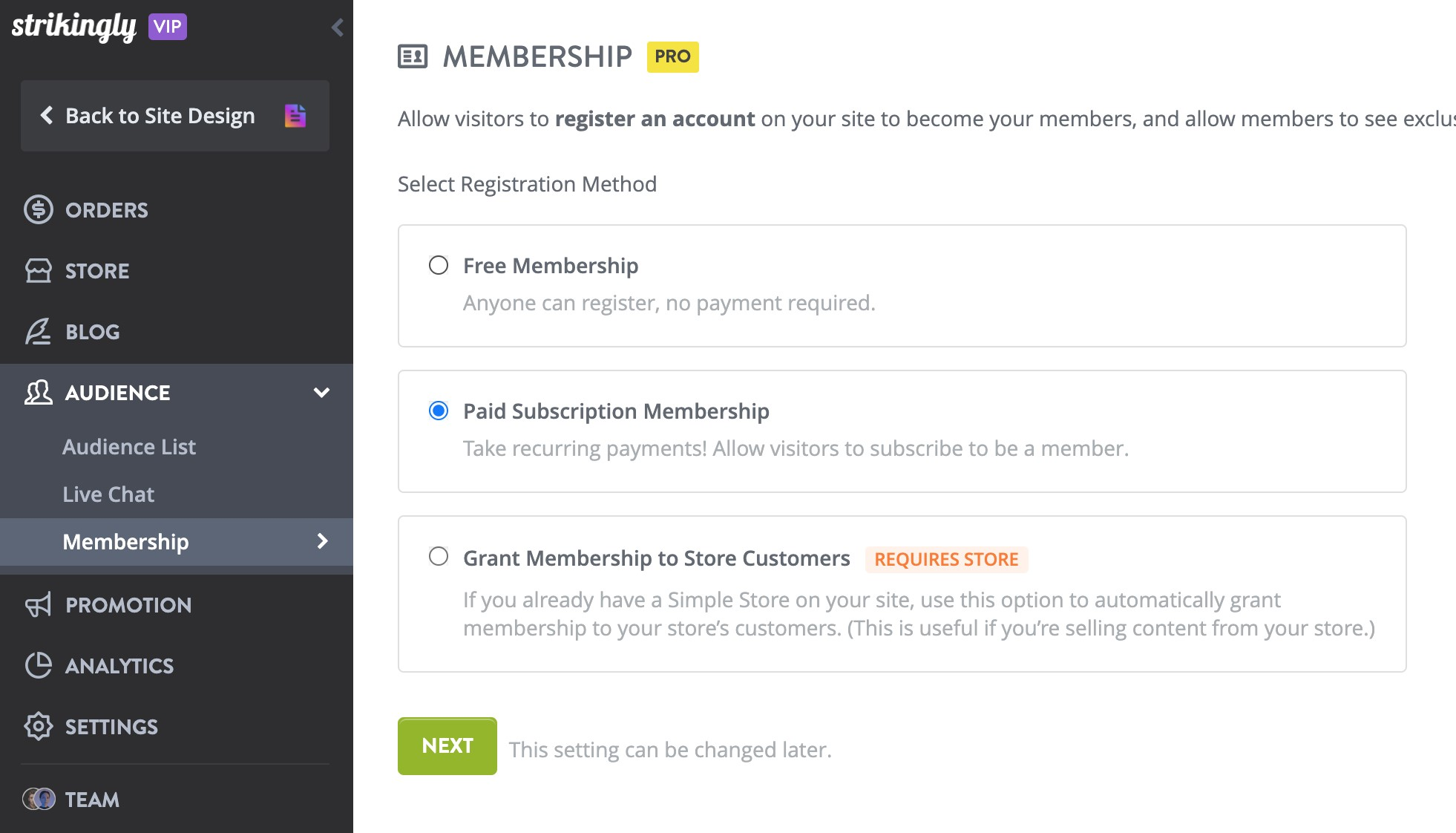 add membership to website add membership to website